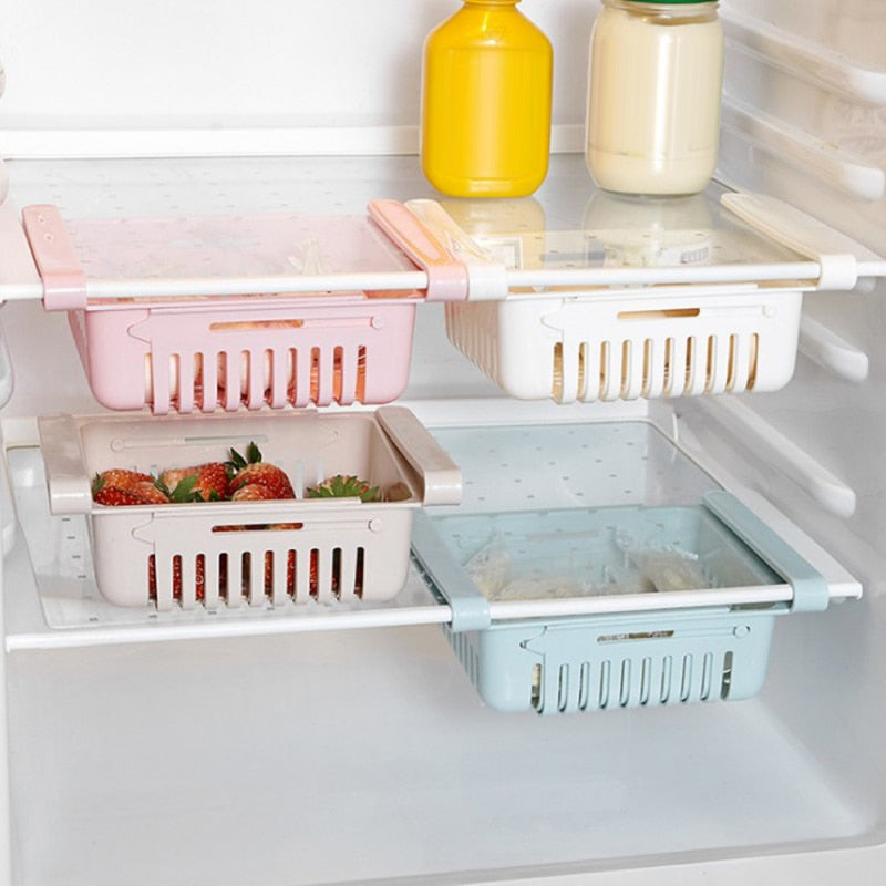 ADJUSTABLE FRIDGE ORGANIZER
