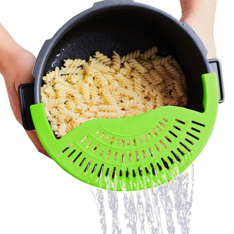 SILICONE KITCHEN STRAINER CLIP