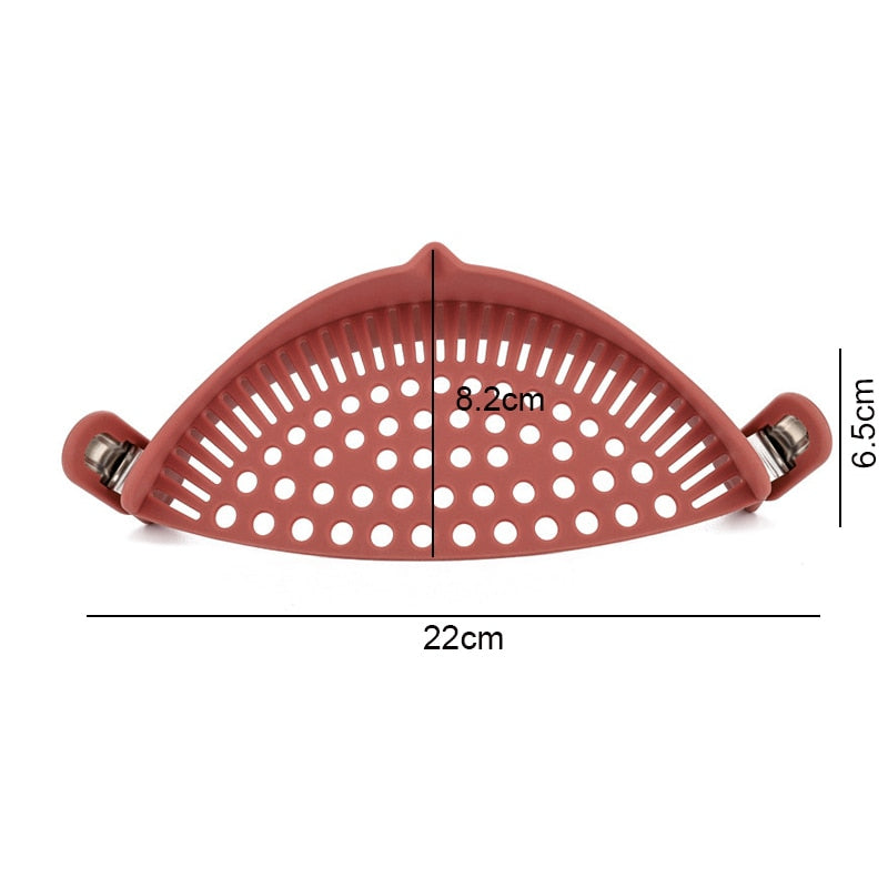 SILICONE KITCHEN STRAINER CLIP