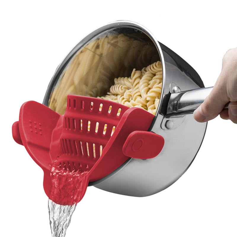 SILICONE KITCHEN STRAINER CLIP