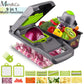 Vegetable Cutter Grater Carrot Potato Peeler Onion Chopper Kitchen Fruit Food 9 in 1 Gadgets Vegetable Slicer Multi Machine