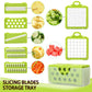 Vegetable Cutter Grater Carrot Potato Peeler Onion Chopper Kitchen Fruit Food 9 in 1 Gadgets Vegetable Slicer Multi Machine