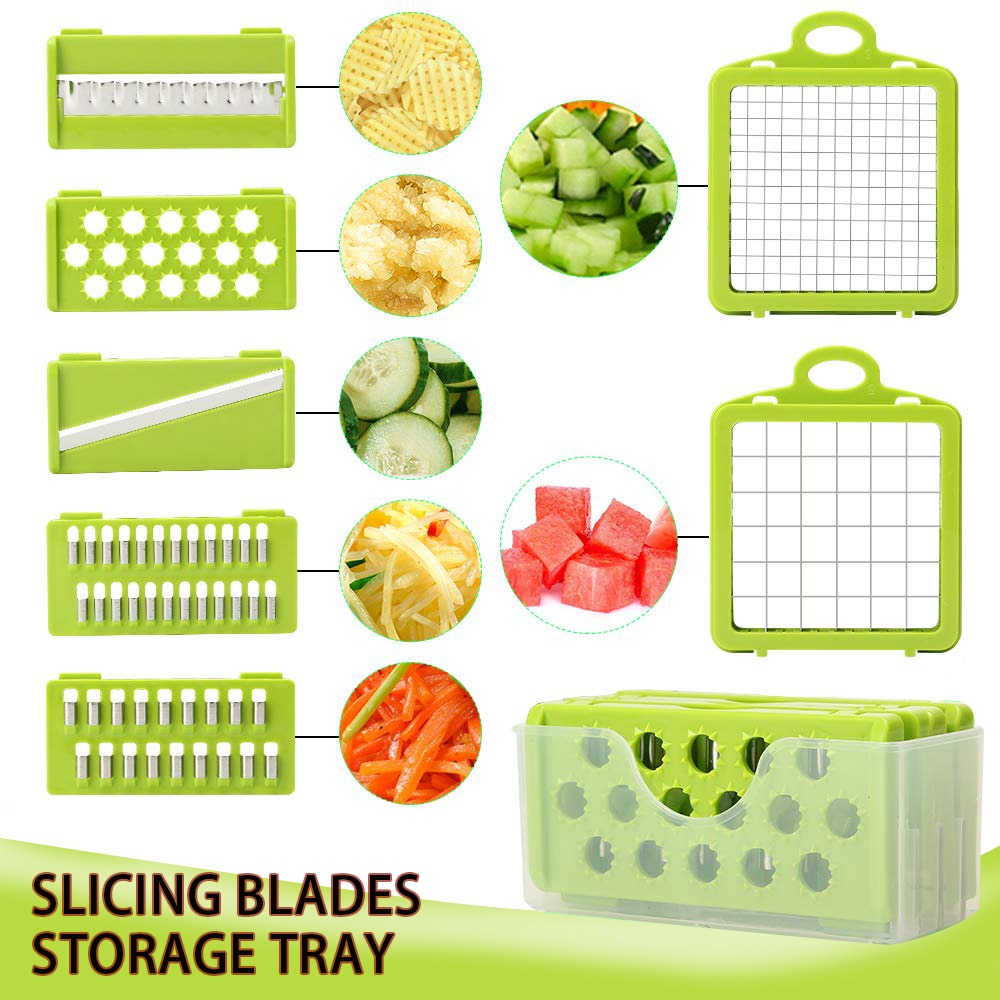 Vegetable Cutter Grater Carrot Potato Peeler Onion Chopper Kitchen Fruit Food 9 in 1 Gadgets Vegetable Slicer Multi Machine