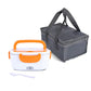 2 in1 Home Car Electric Lunch Box Stainless Steel Food Heating Bento Box 12V 24V 110V 220V Food Heated Warmer Container Set